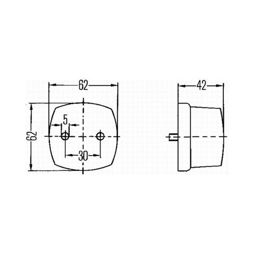 Caravan etuvalo Hella 004 081-001 2PF 004 081-001