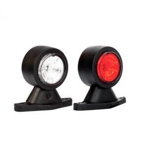 LED äärivalo punainen / valkoinen 12-36V