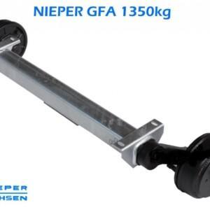 Nieper kumijousiakseli 1350 kg
